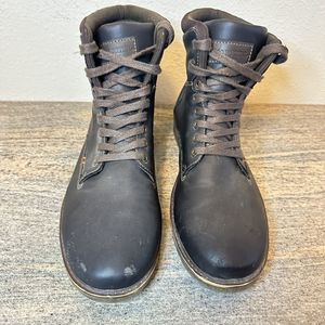 Franco Fortini Mens Size 13 Gray Lace Up Casual Boots Work Bike